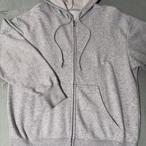 No Boundaries Gray Zip-Up Hoodie